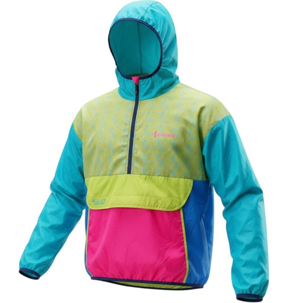 Cotopaxi Teva Teca Half-Zip Windbreaker Womens L Multi-Color Hooded